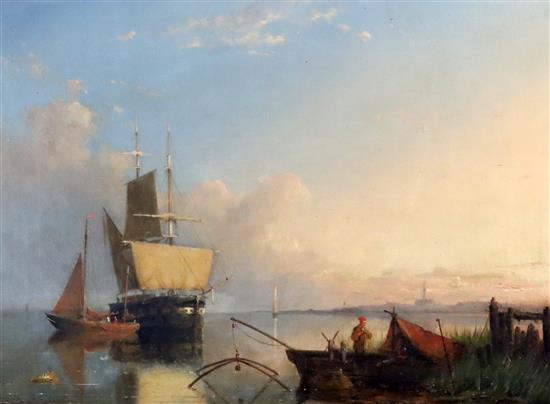William Raymond Dommersen (1850-1927) Nr Schiedam, Holland 10.5 x 14.5in.